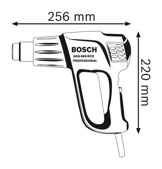 BOSCH HOT AIR GUN, 2000W, GHG630 DCE | Corded Glue Guns & Heat Guns | Horme Singapore