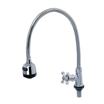 Showy Cross Quarter Turn Flexible Spout Sink Tap 50cm 2655n F50