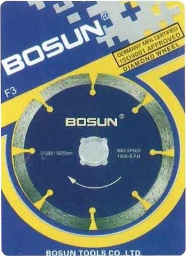 q singapore cut 105MM Cutting DRY (B6145) WHEEL F3 CUT DIAMOND BOSUN q singapore cut 105MM Cutting DRY (B6145) WHEEL F3 CUT DIAMOND BOSUN