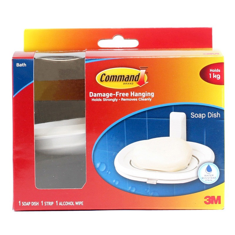 3M COMMAND BATH SOAP DISH 17622B | Bathroom Accessories