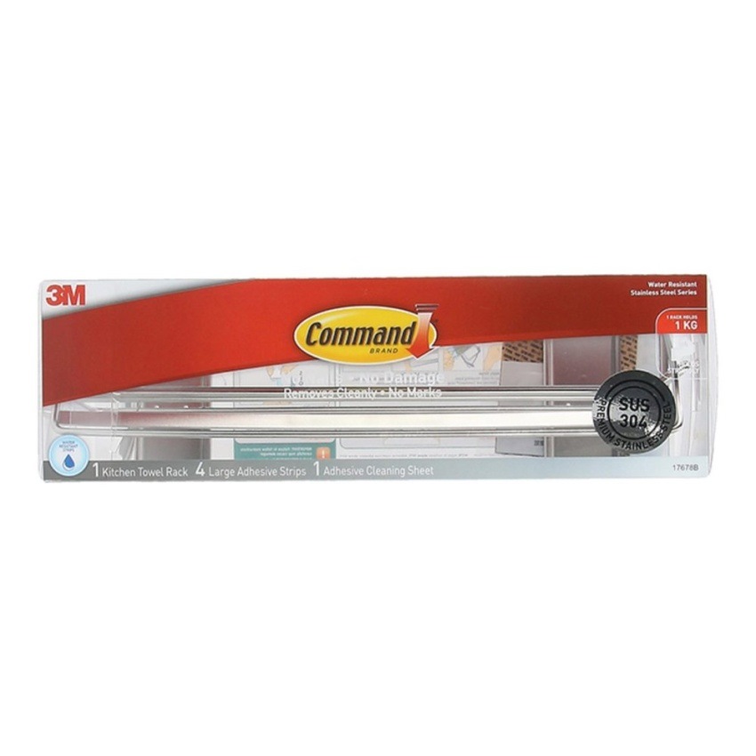 3m Command Stainless Steel Metal Paper Towel Holder 17678b 3m Command Stainless Steel Metal Paper Towel Holder 17678b