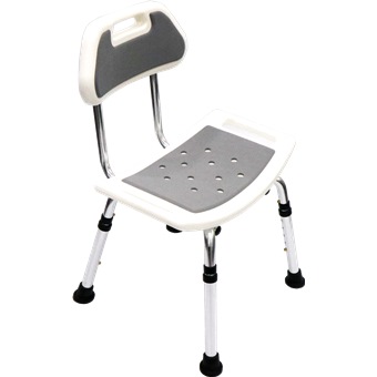 Assure Aluminium Adj Shower Seat With Eva Foam Backset Ar0248