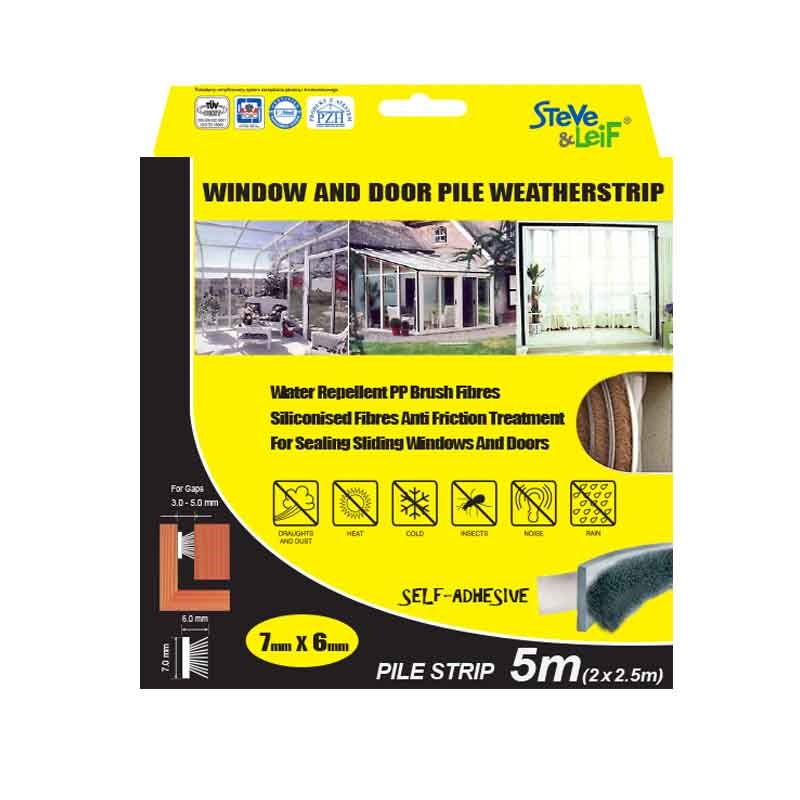 Sl Pile Weatherstrip 7x6mm 2x2 5m Window Hardware Horme Singapore Sl Pile Weatherstrip 7x6mm 2x2 5m