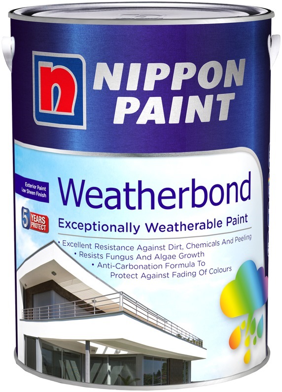 iNIPPONi iPAINTi WEATHERBOND 1L 1195 iCOLOURSi iExteriori 