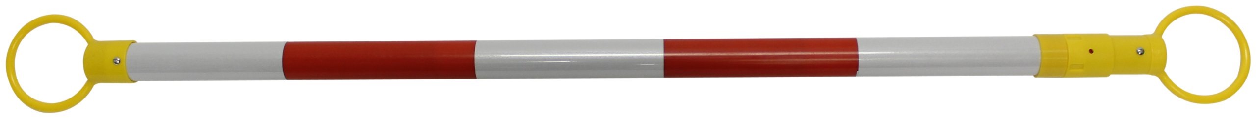 Extendable Safety Cone Bar Red White Ext To 2 2m Workplace