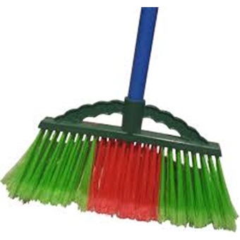 NYLON BROOM 303 SOFT C W 4FT WOODEN HANDLE Cleaning 