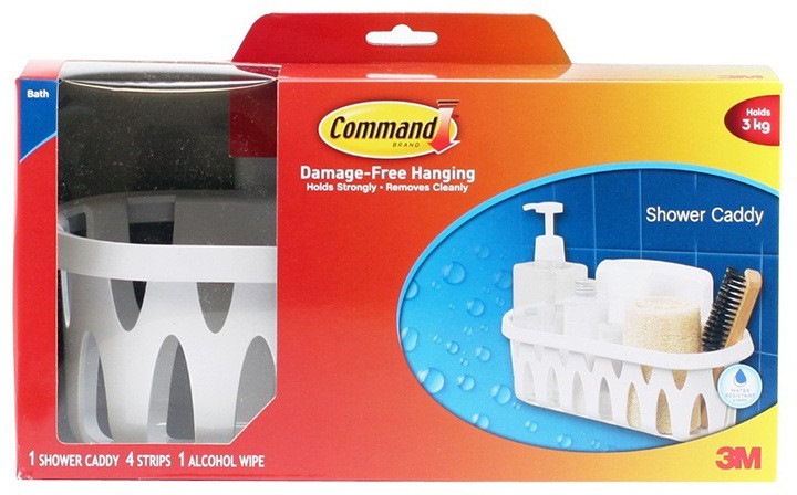 command brand shower caddy