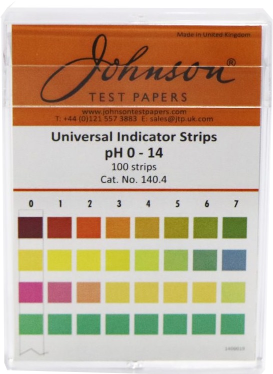 Universal Indicator Paper Chart