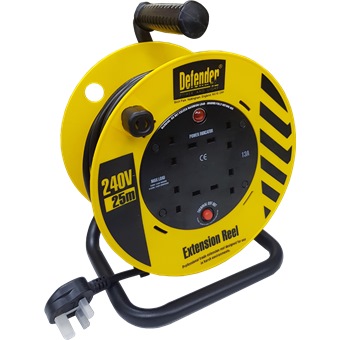 reel cable industrial 50m defender 25m power singapore horme sockets protection