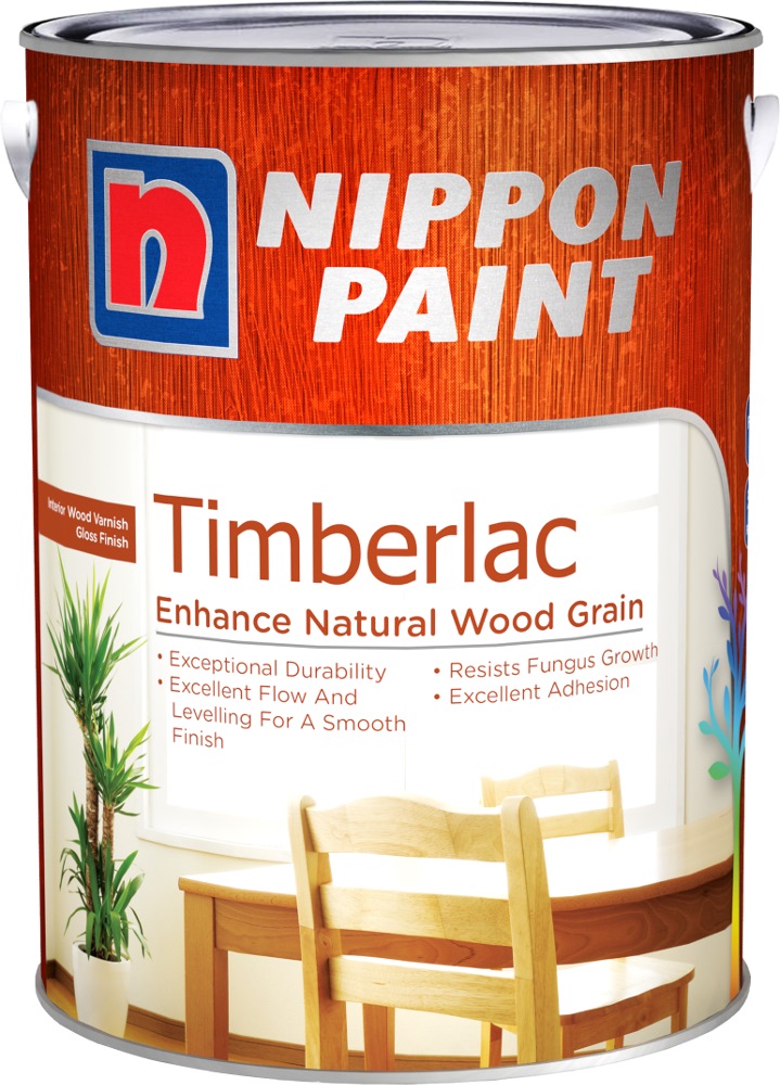 Nippon Timberlac 1l Varnish For Interior Wood 6 Colours