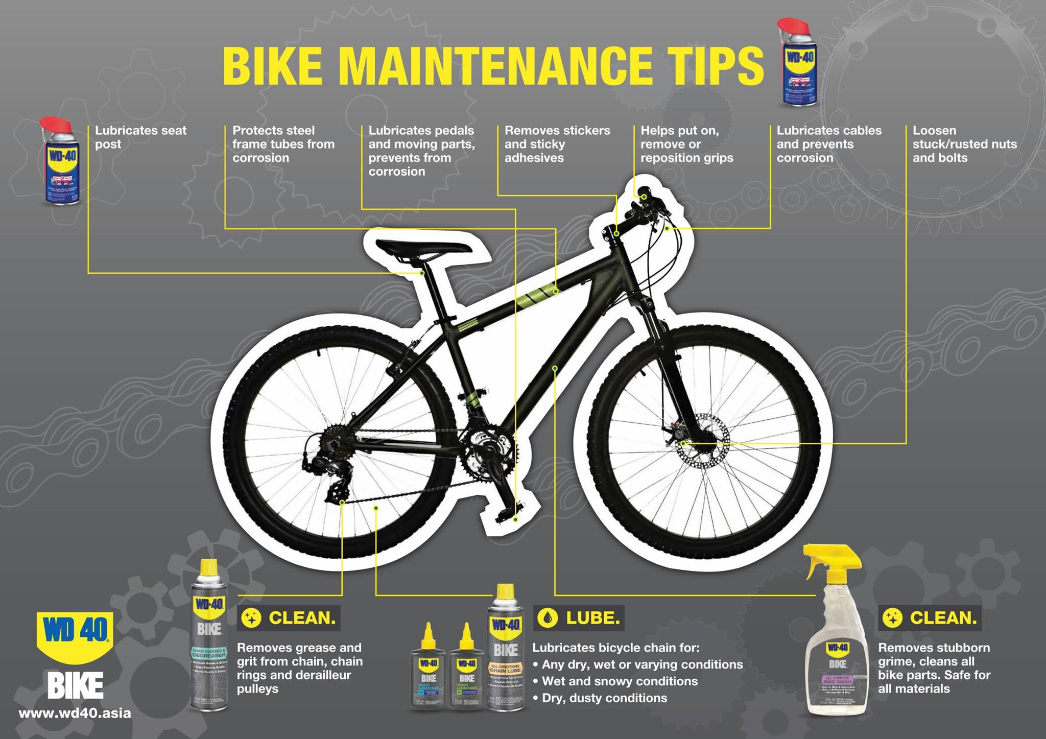 wd40 on bike
