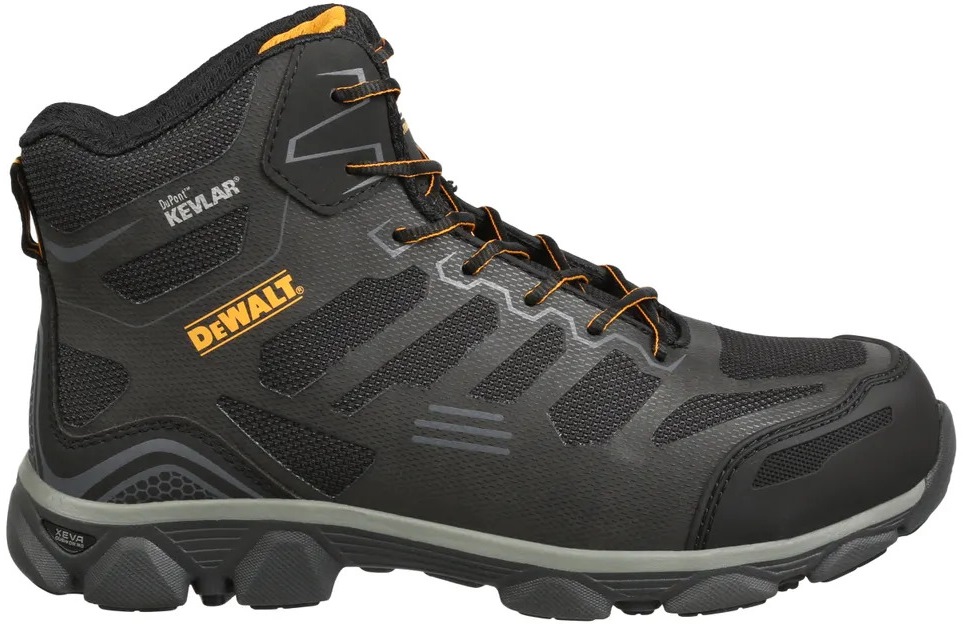 Dewalt Crossfire Mid Grey Black Sra Pro Pu Comfort Shoe S3