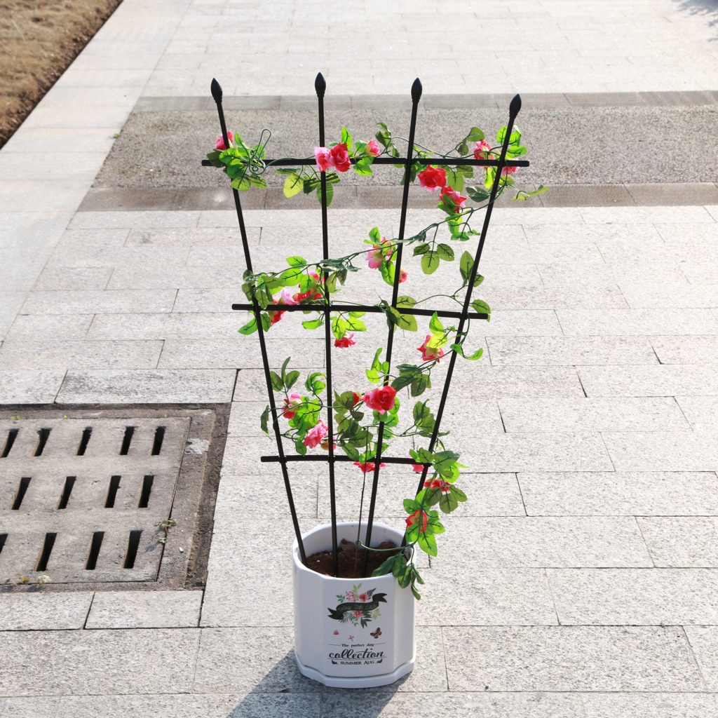 SL DIY GARDENING FAN TRELLIS PLANT SUPPORT LADDER 90CM SL